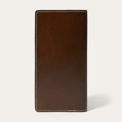 Hair-On-Hide Concho Checkbook Vintage Brown