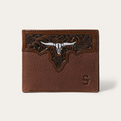 Steer Head Bi-Fold Wallet Brown