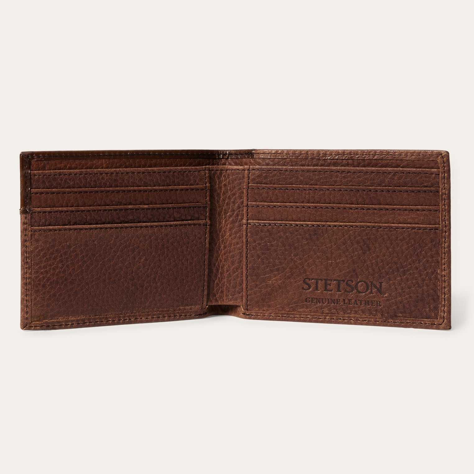 Steer Head Bi-Fold Wallet Brown