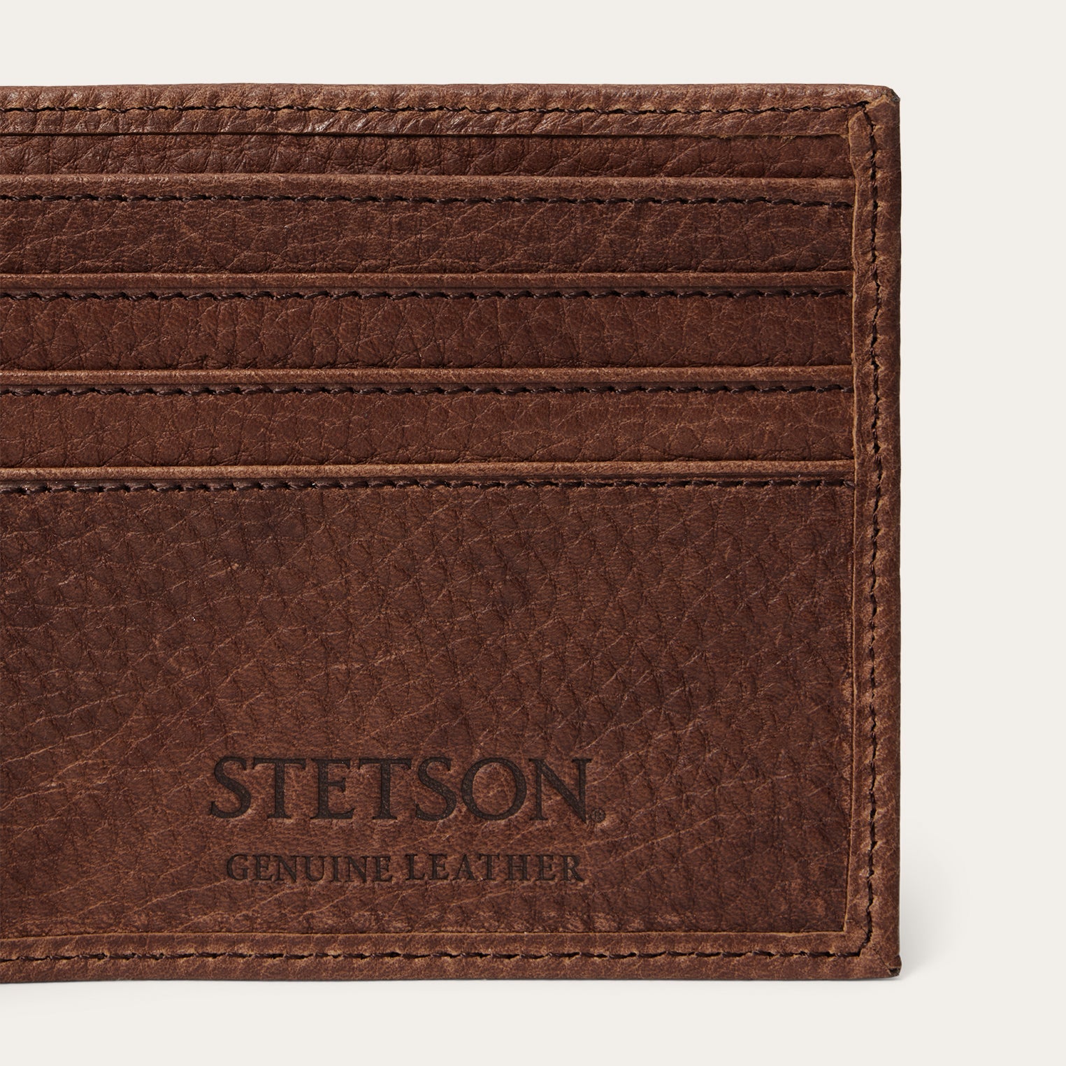 Steer Head Bi-Fold Wallet Brown