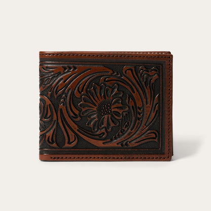 Tooled Bi-Fold Wallet Brown