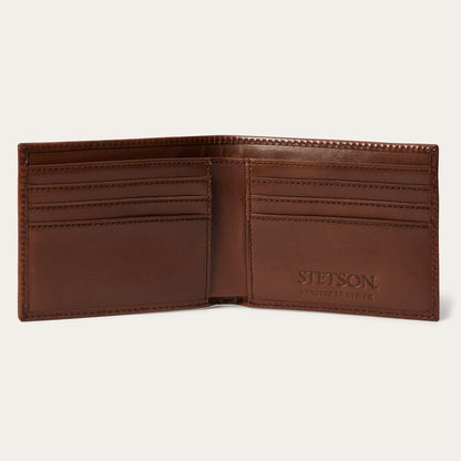 Tooled Bi-Fold Wallet Brown