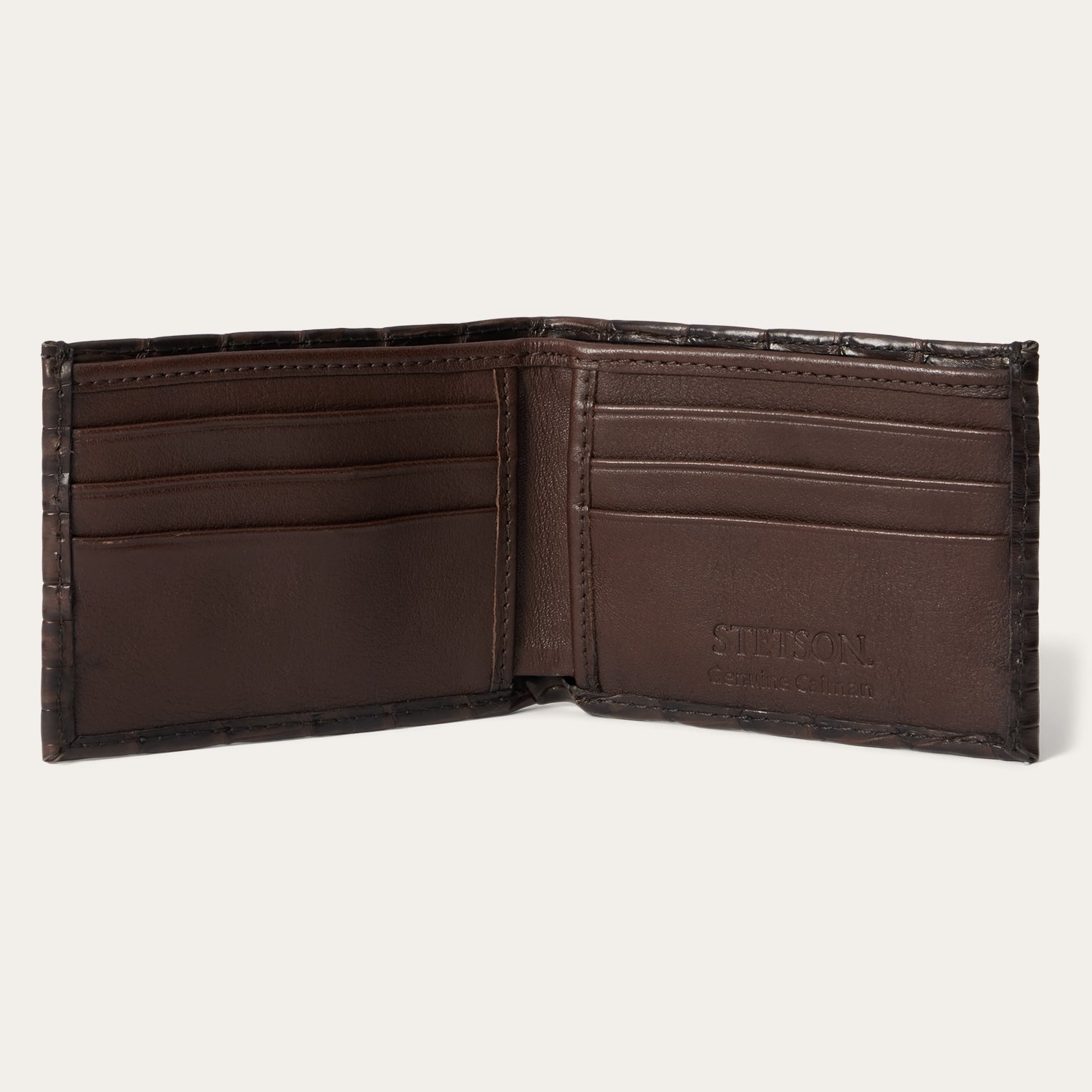 Caiman Bi-Fold Wallet Cigar Classic