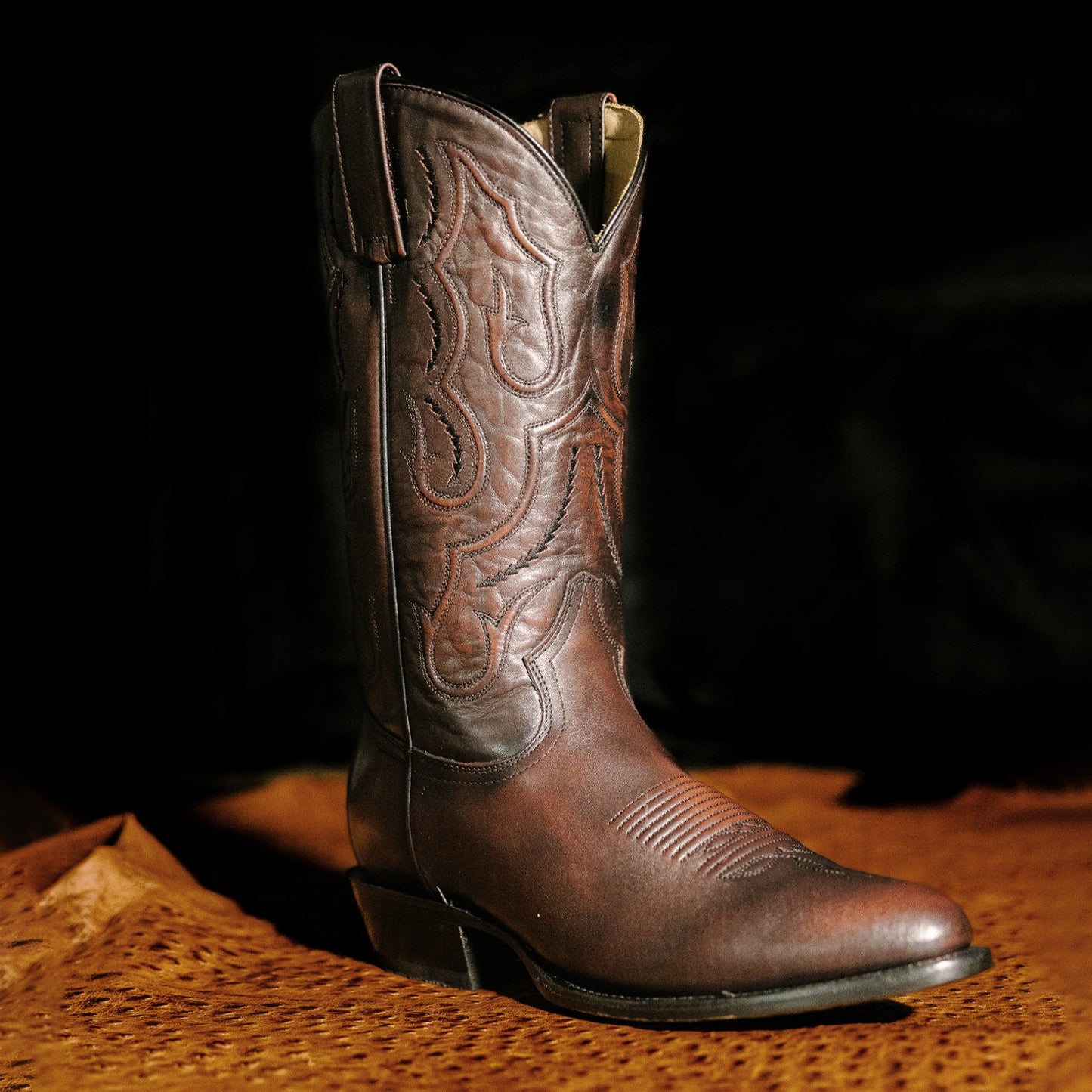 Carlisle Western Boots Burnished Brown