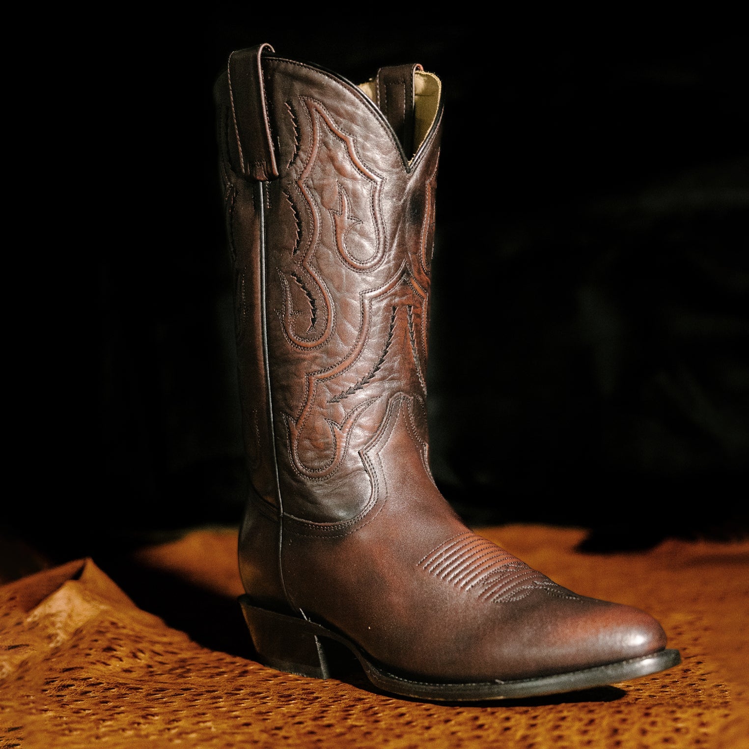 Carlisle Western Boots Burnished Brown