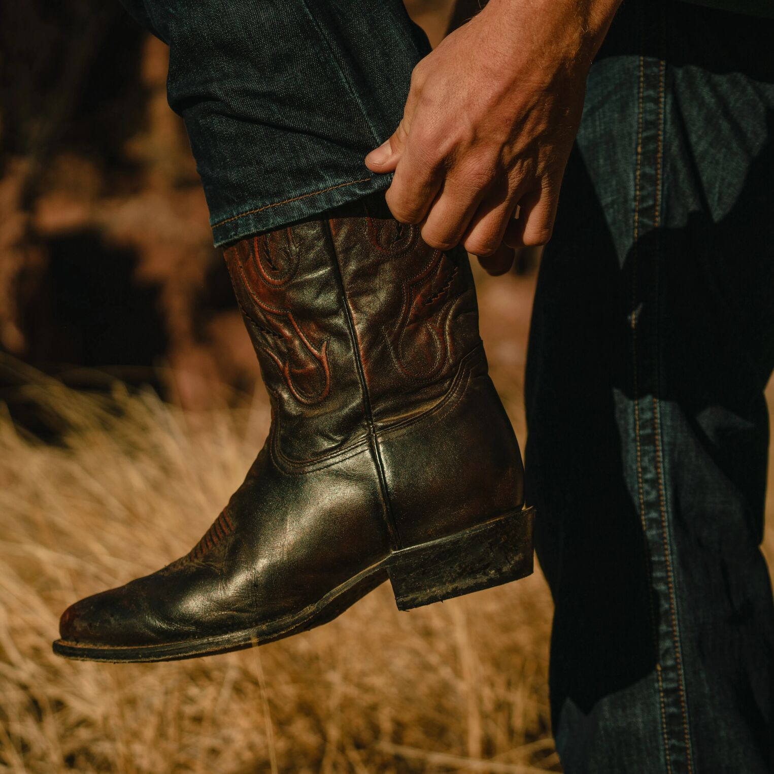 Carlisle Western Boots Black Cherry