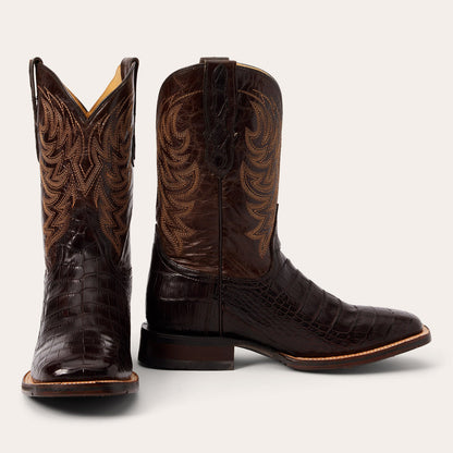Aces Alligator Boots Brown