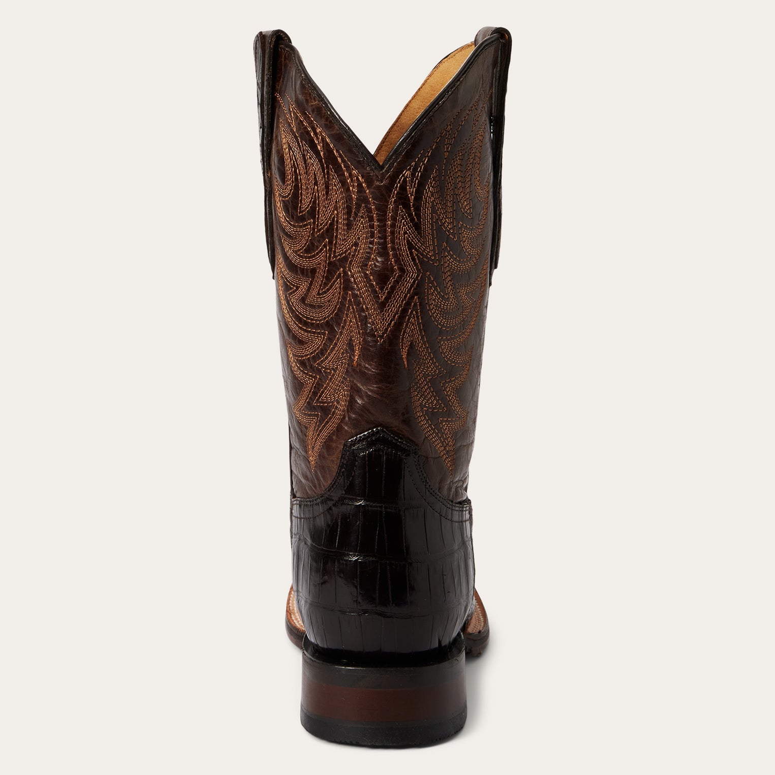Aces Alligator Boots Brown