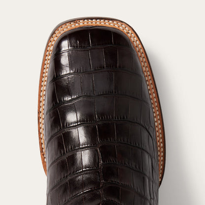 Aces Alligator Boots Brown