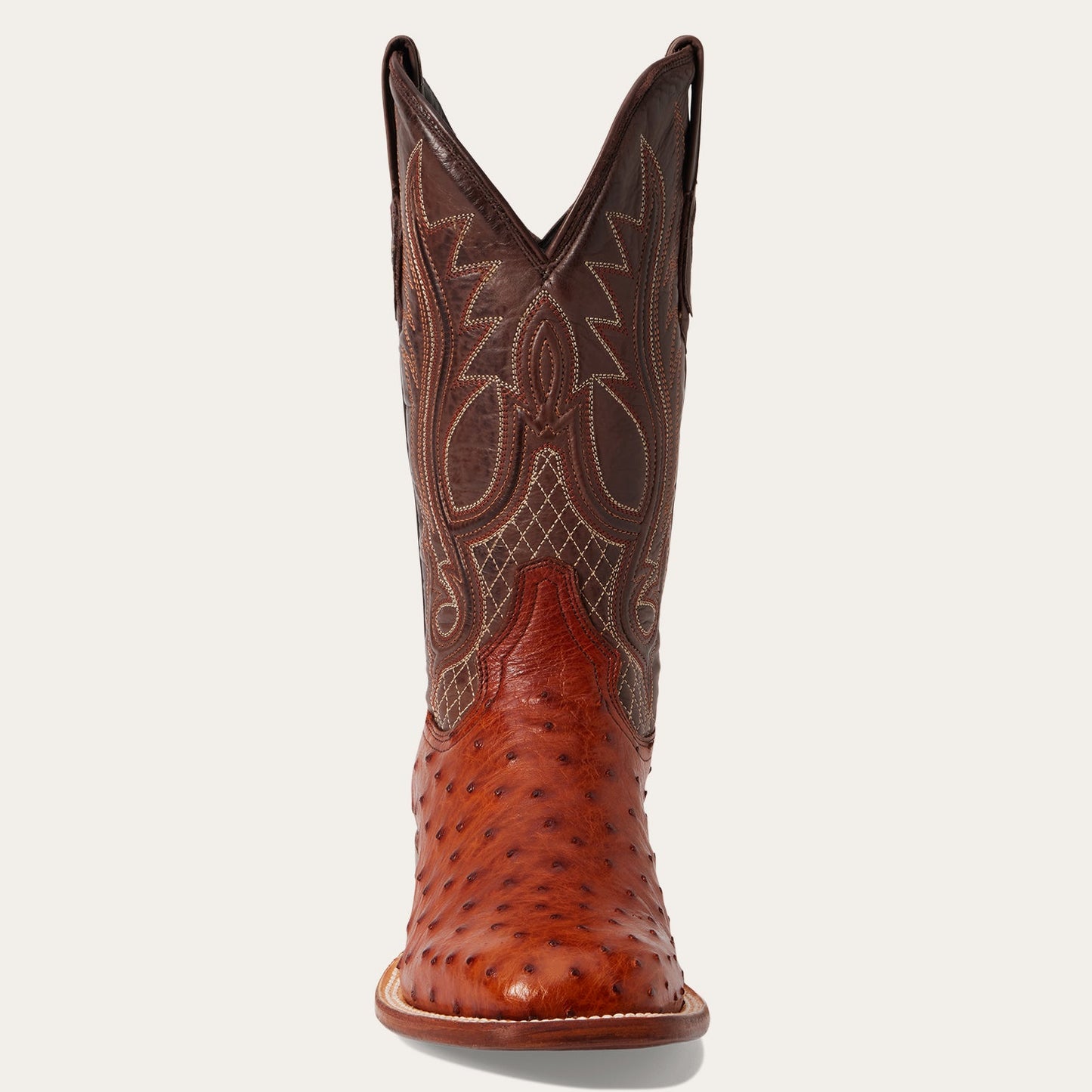Ozzy Ostrich Boot Brown