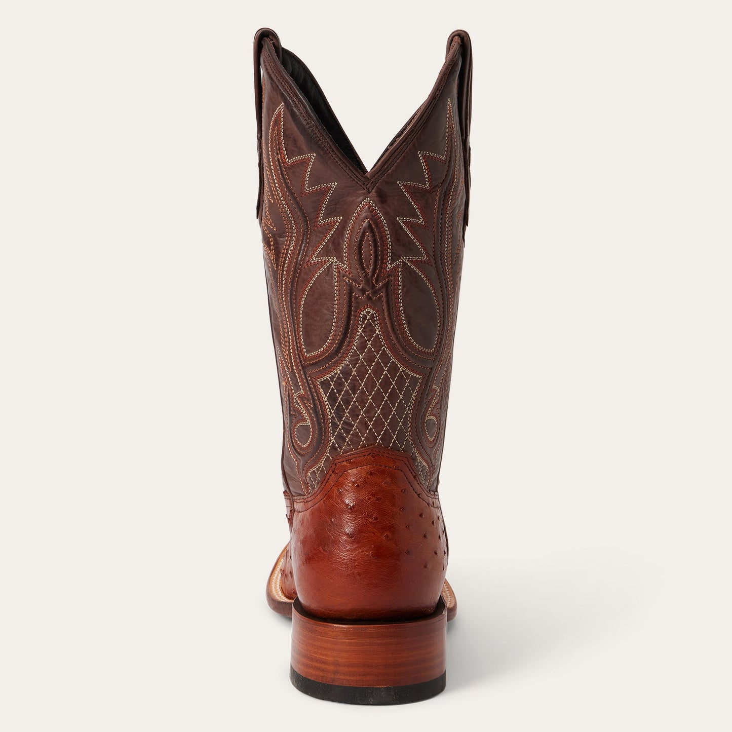 Ozzy Ostrich Boot Brown