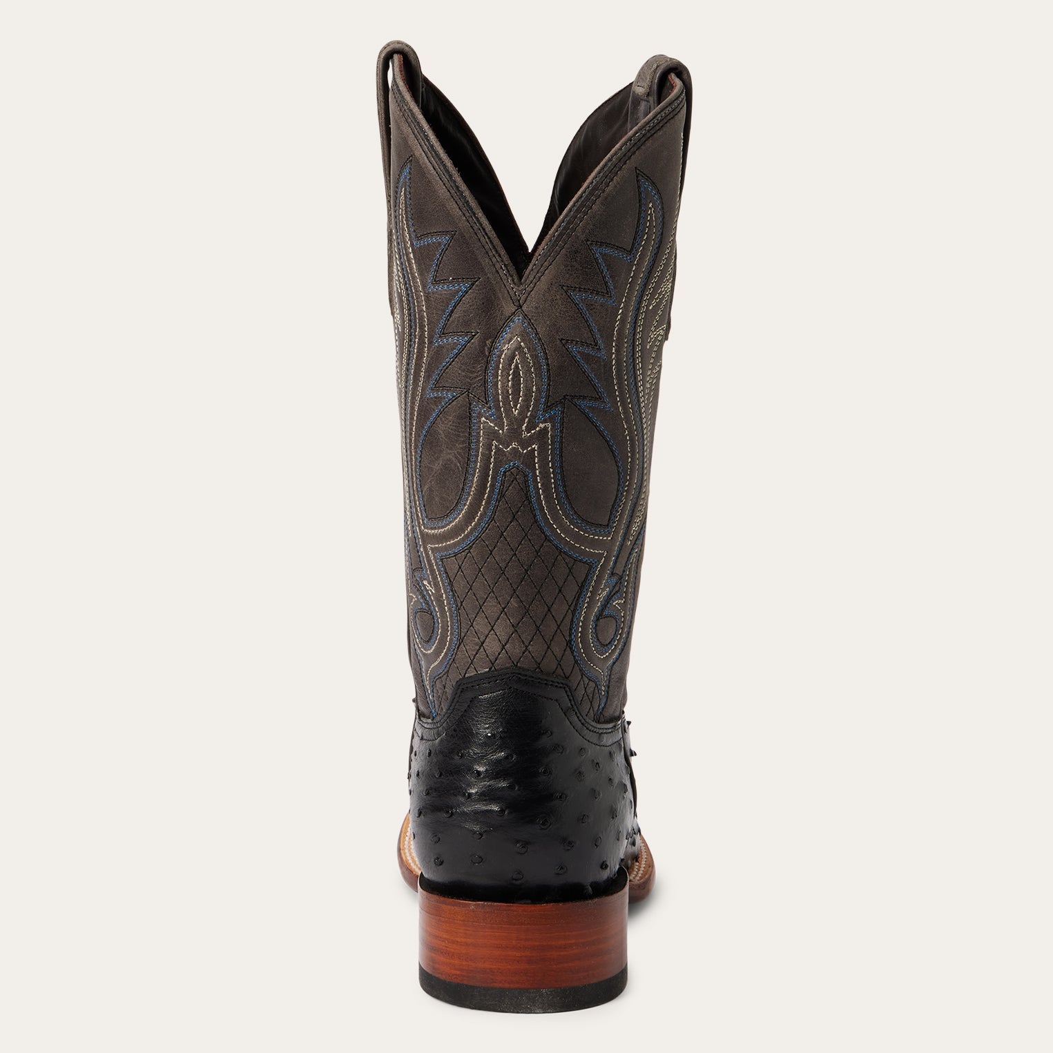 Ozzy Ostrich Boot Black