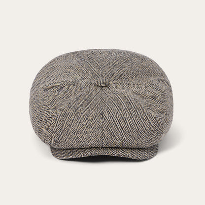 Herringbone Silk Hatteras Black/Brown Herringbone