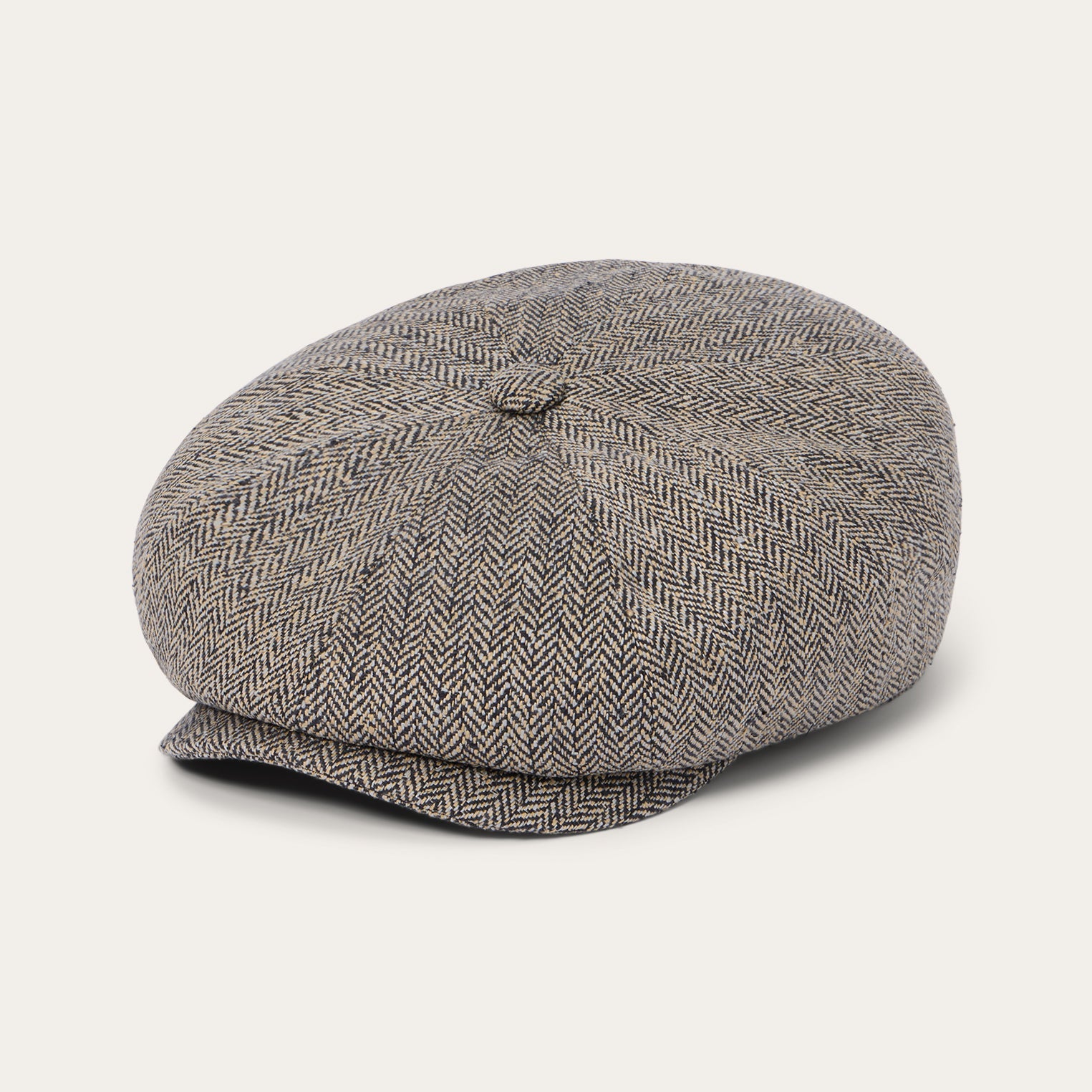Herringbone Silk Hatteras Black/Brown Herringbone