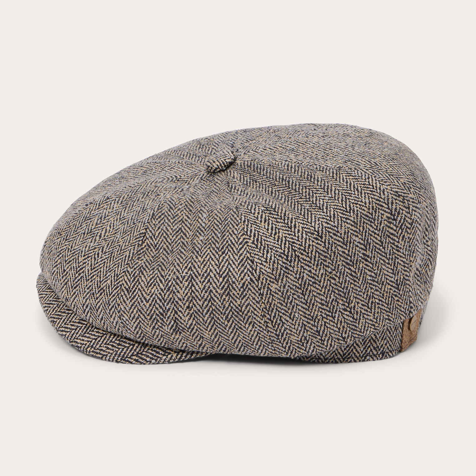 Herringbone Silk Hatteras Black/Brown Herringbone