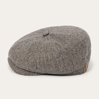 Herringbone Silk Hatteras Black/Brown Herringbone