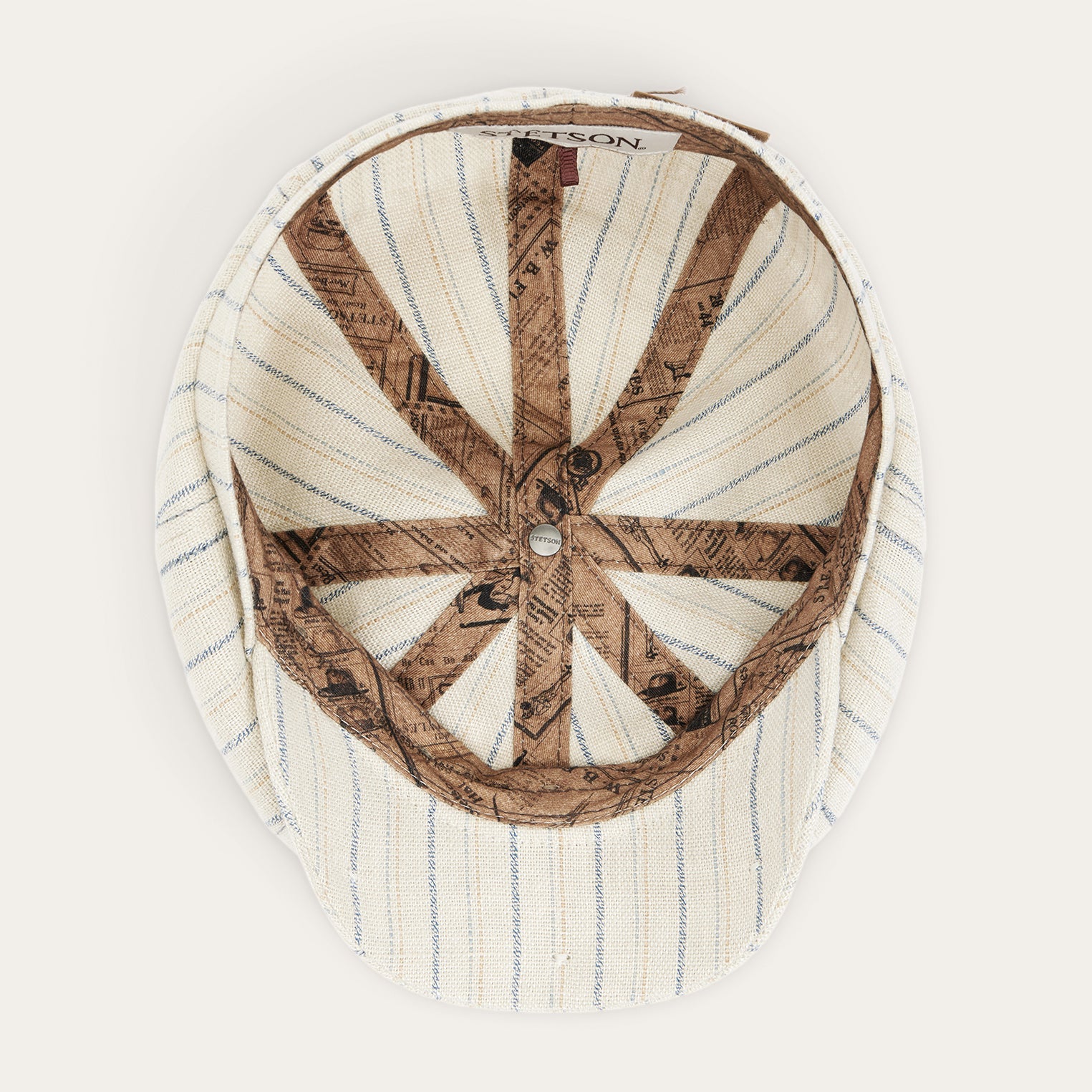 Striped Linen Hatteras Off White With Stripes