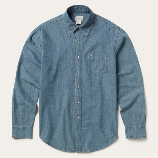 Chambray Denim Shirt Blue