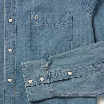 Chambray Denim Shirt Blue