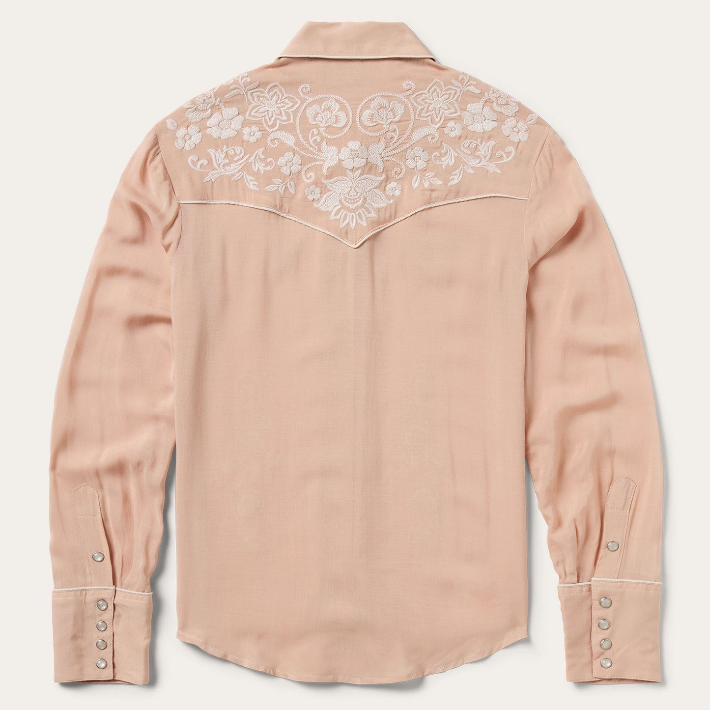 Blush Embroidered Western Shirt Pink