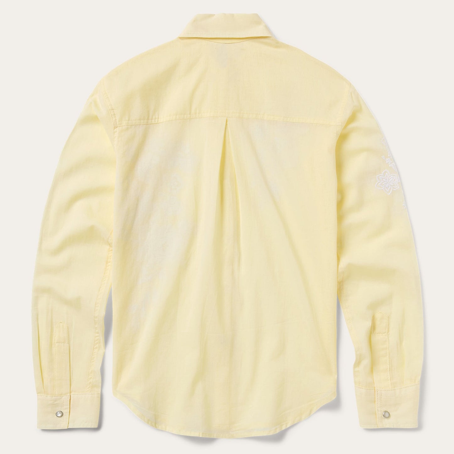 Embroidered Western Shirt Yellow