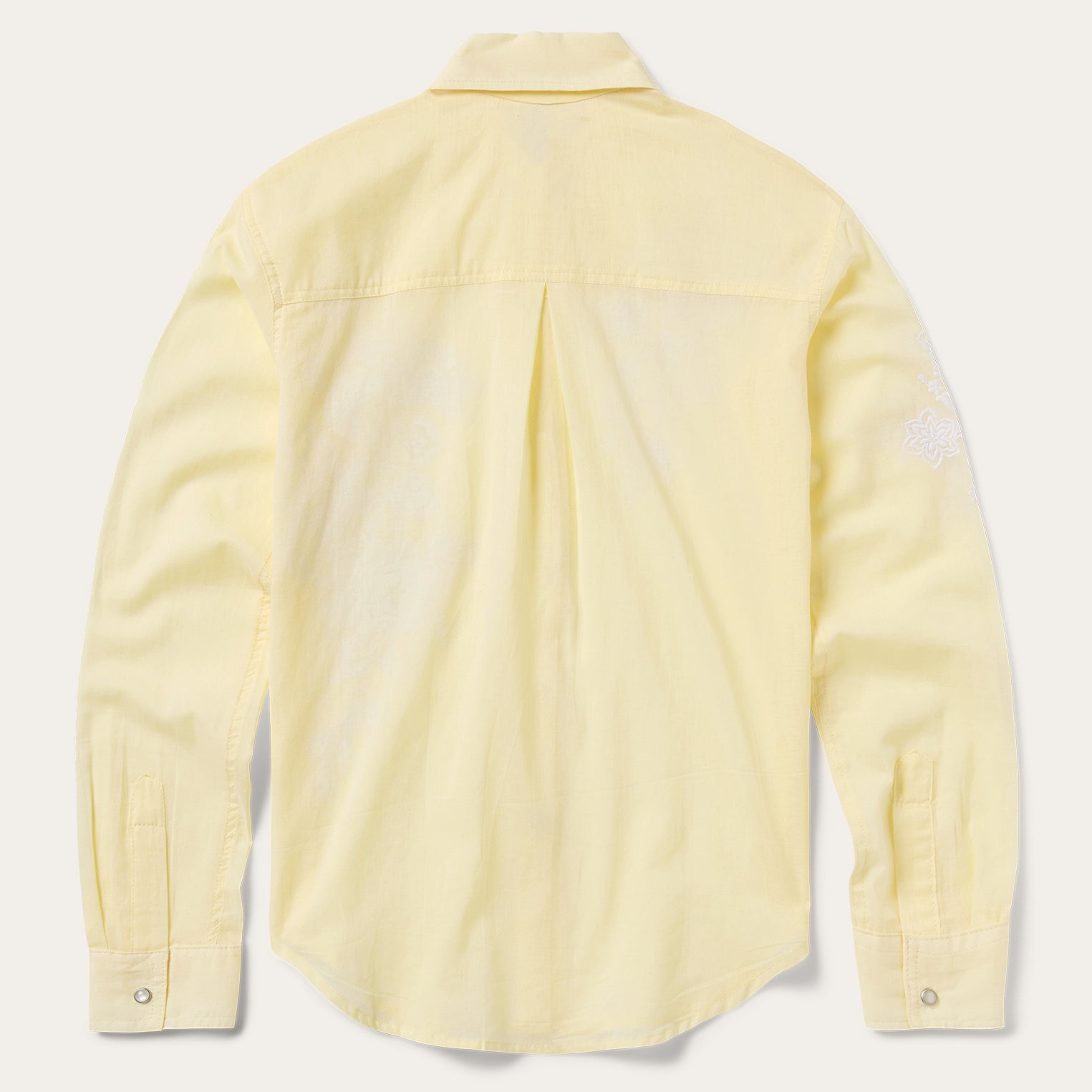 Embroidered Western Shirt Yellow
