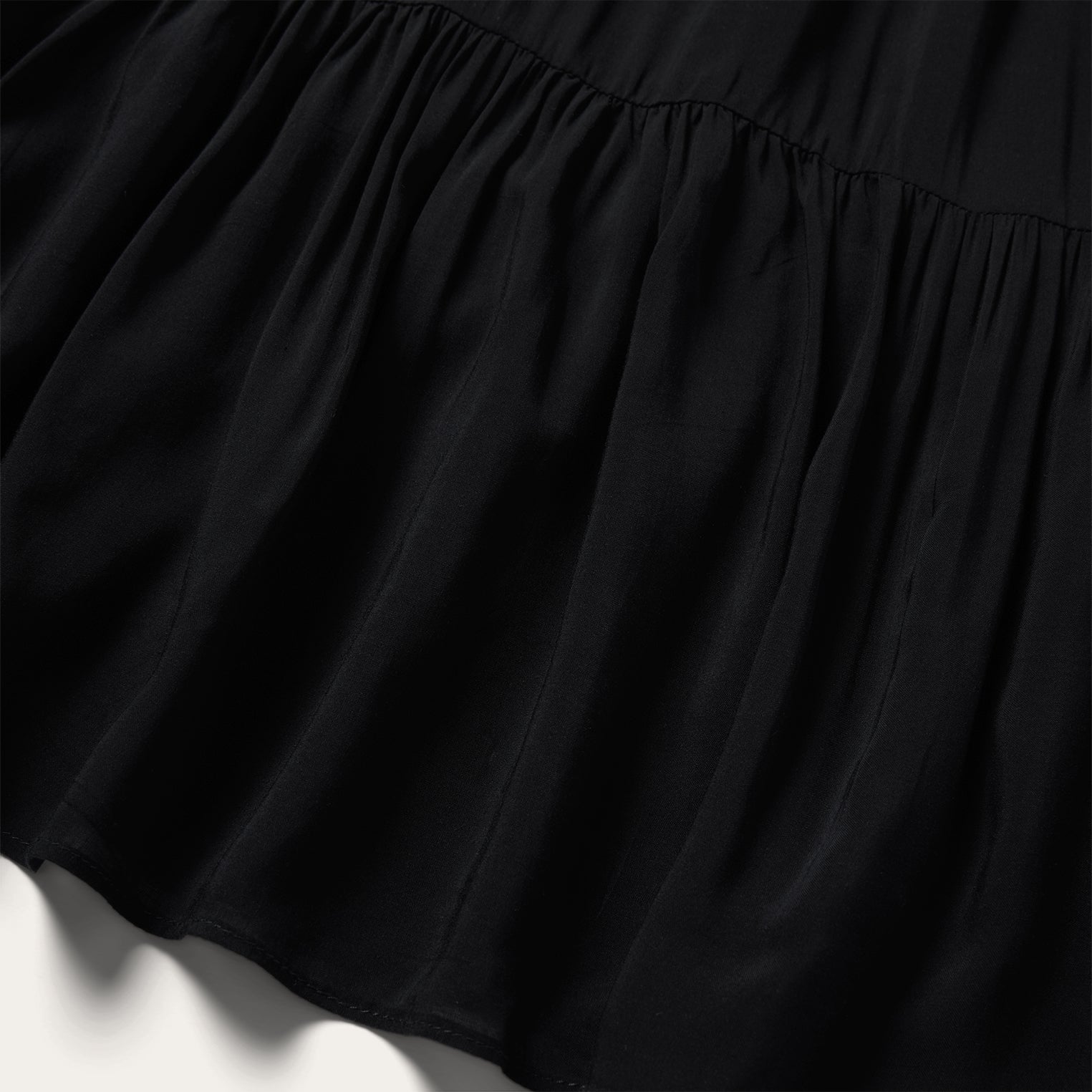 Solid Sleeveless Prairie Dress Black