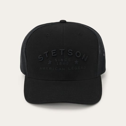 American Legend Trucker Cap Black/Black