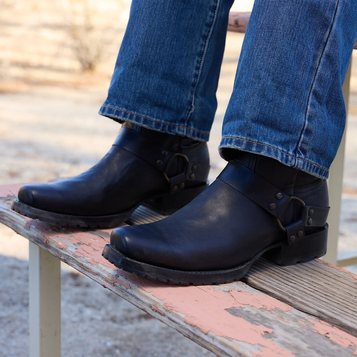 Heritage Harness Boots Black