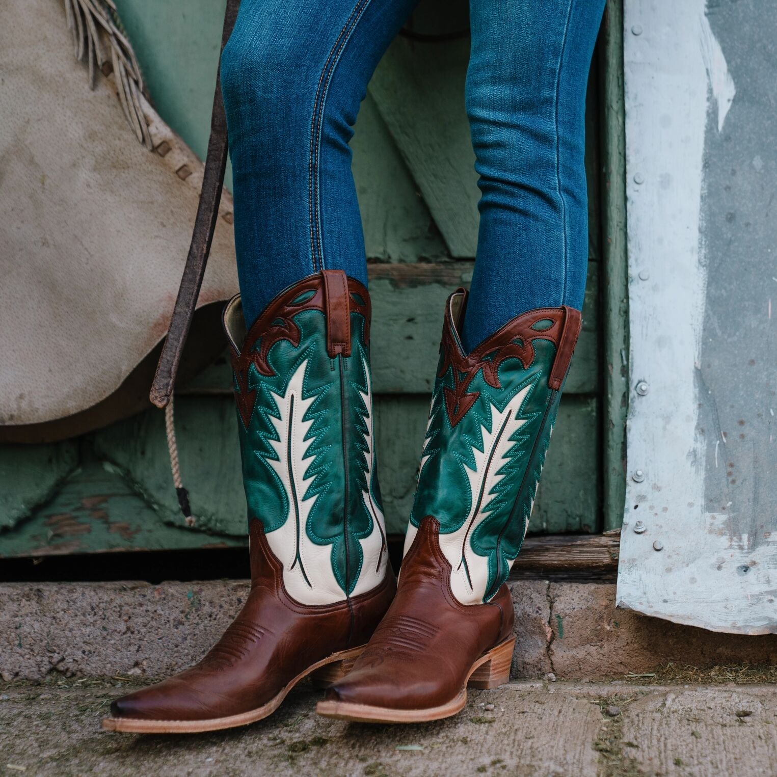 Jess Boots Turquoise