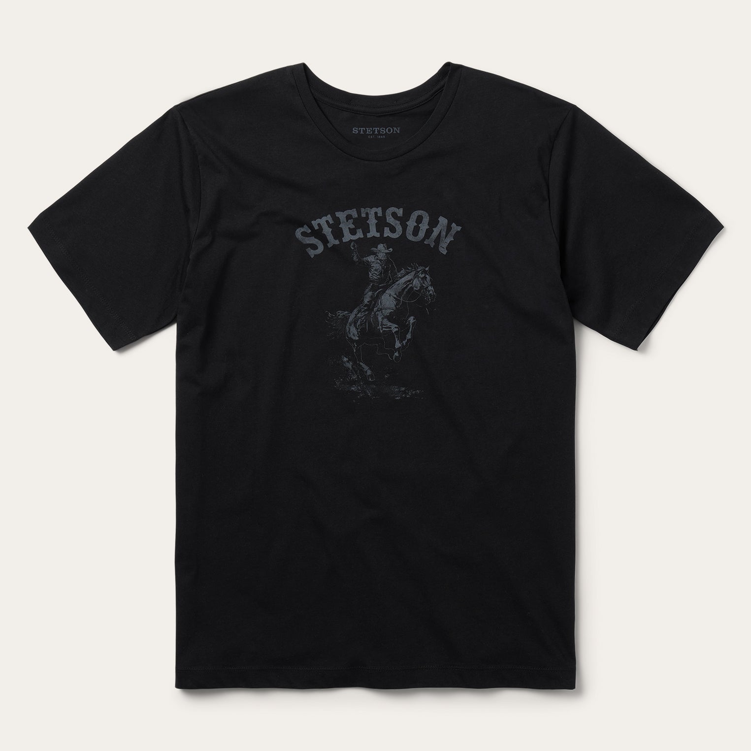 Bronco Rider Graphic Tee Black