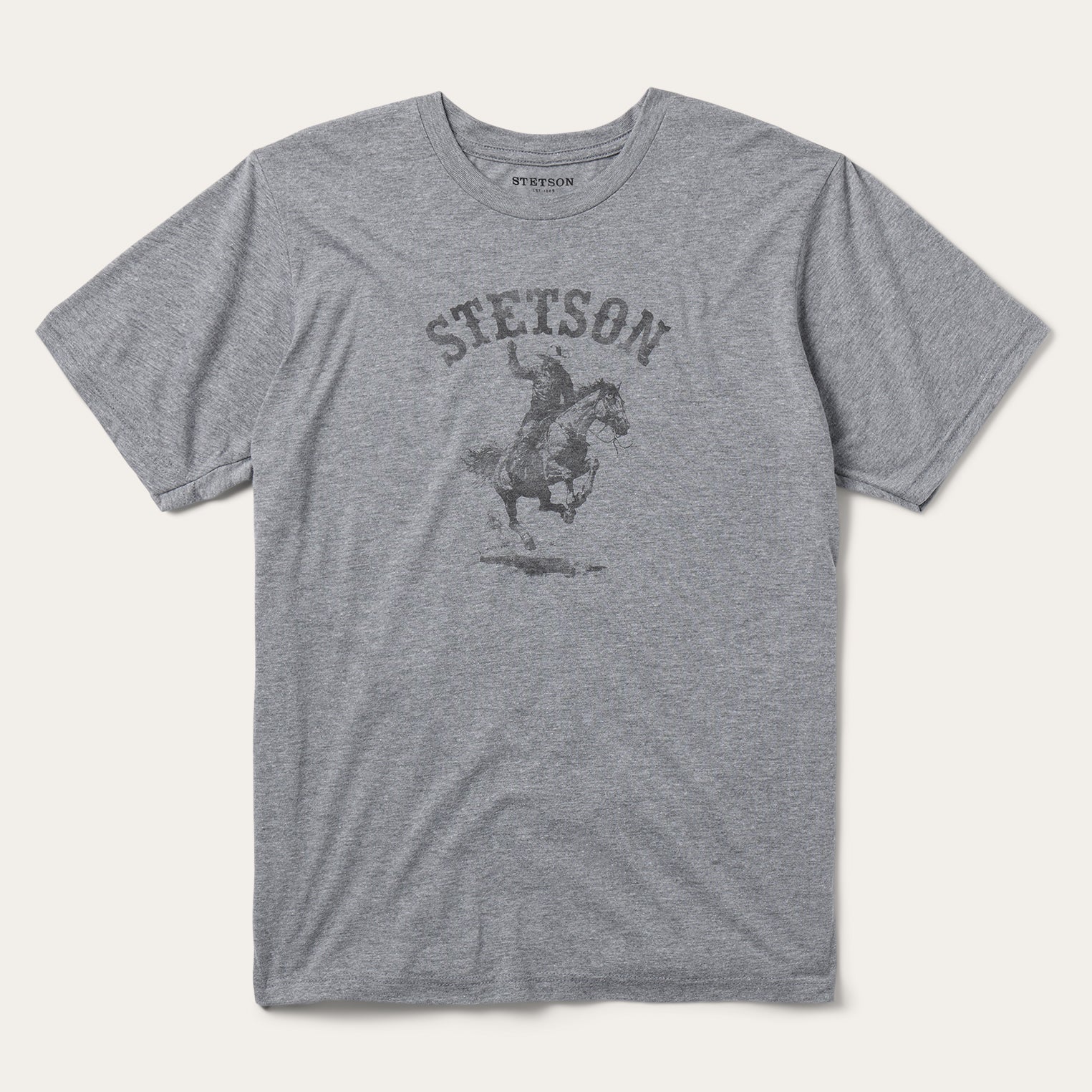 Bronco Rider Graphic Tee Grey