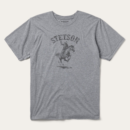 Bronco Rider Graphic Tee Grey