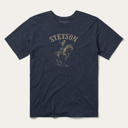 Bronco Rider Graphic Tee Blue