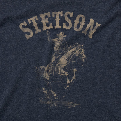 Bronco Rider Graphic Tee Blue