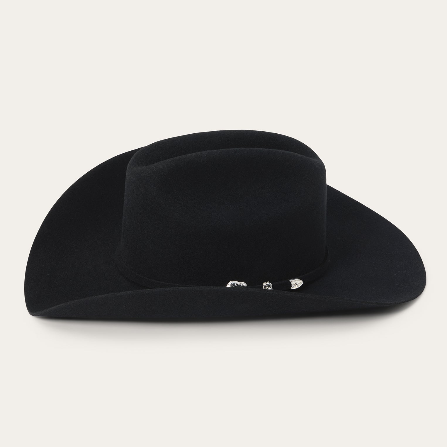Deadwood 4X Cowboy Hat - 4 1/4" Crown Black