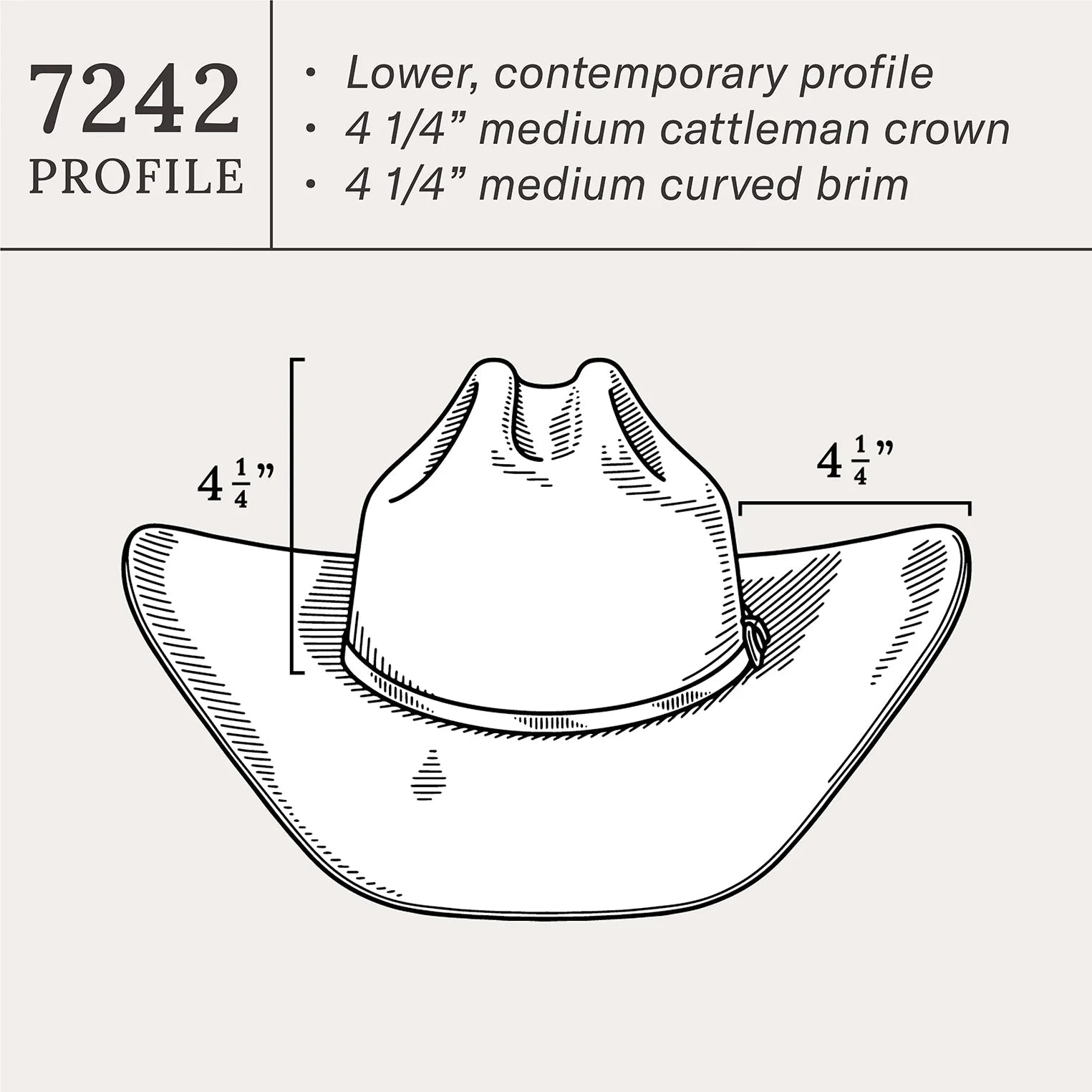 Shasta 10X Cowboy Hat - 4 1/4" Brim Chocolate
