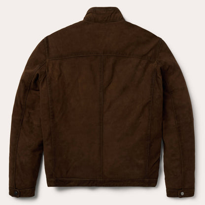 Suede Moto Jacket Brown