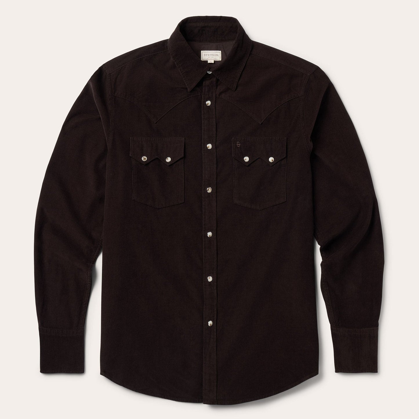 Corduroy Western Shirt Brown