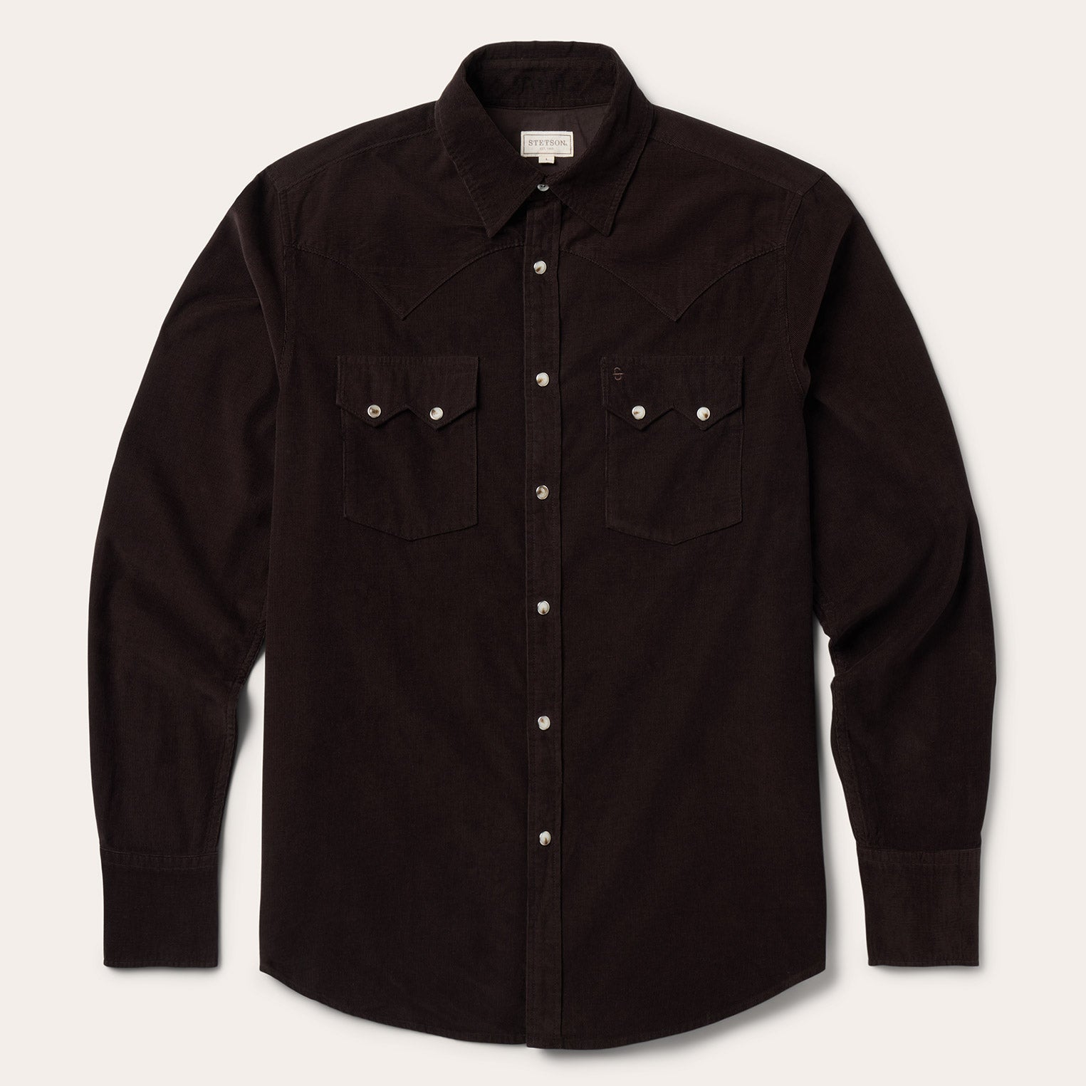 Corduroy Western Shirt Brown