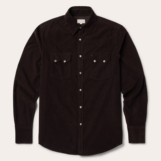 Corduroy Western Shirt Brown