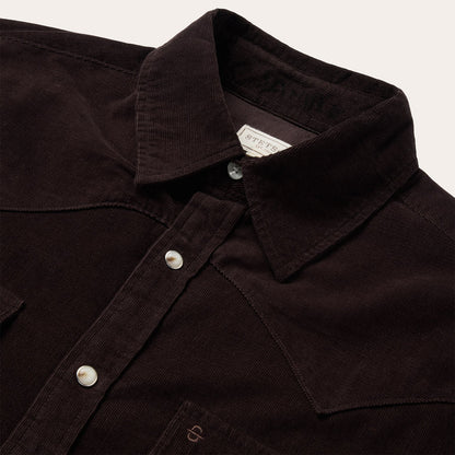 Corduroy Western Shirt Brown