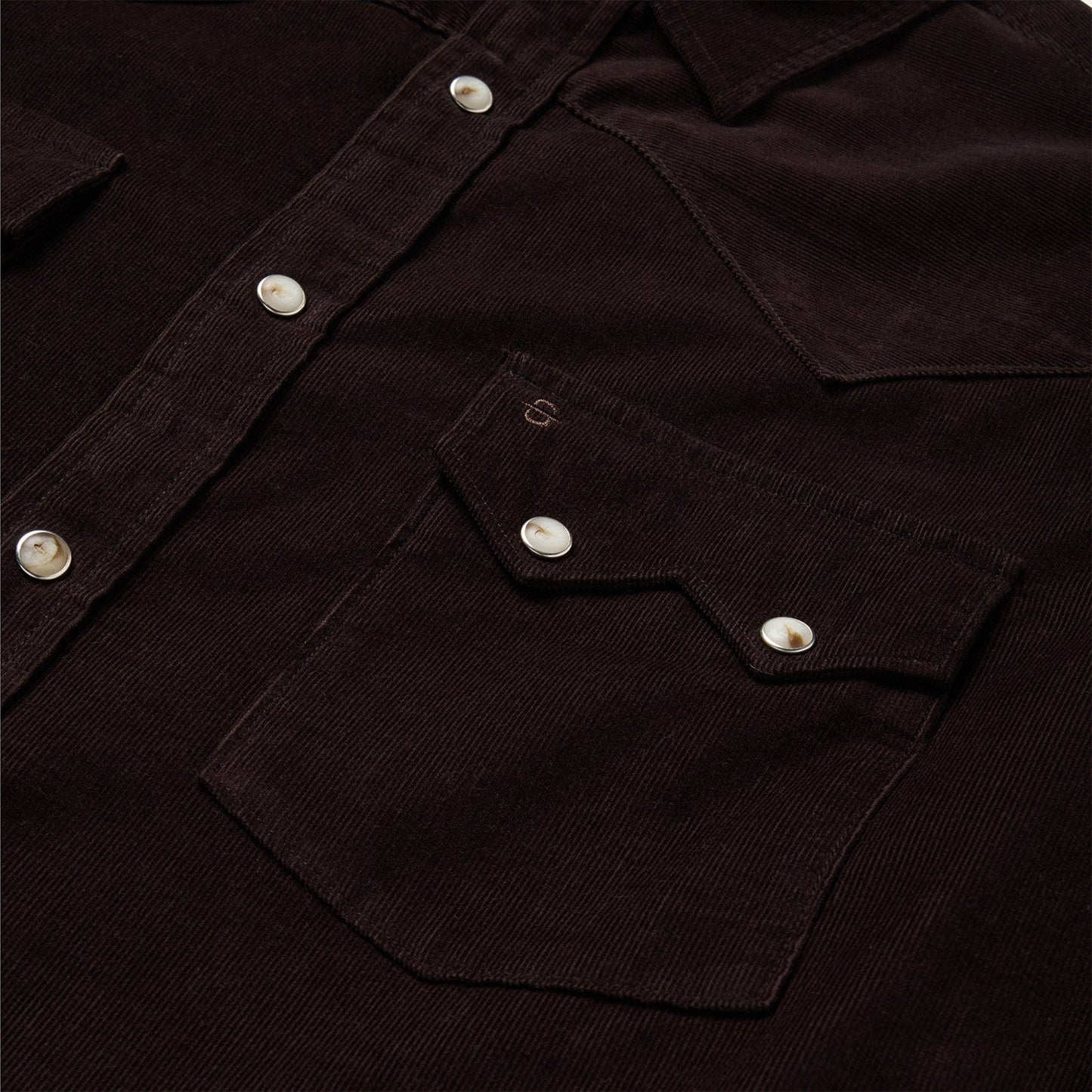 Corduroy Western Shirt Brown