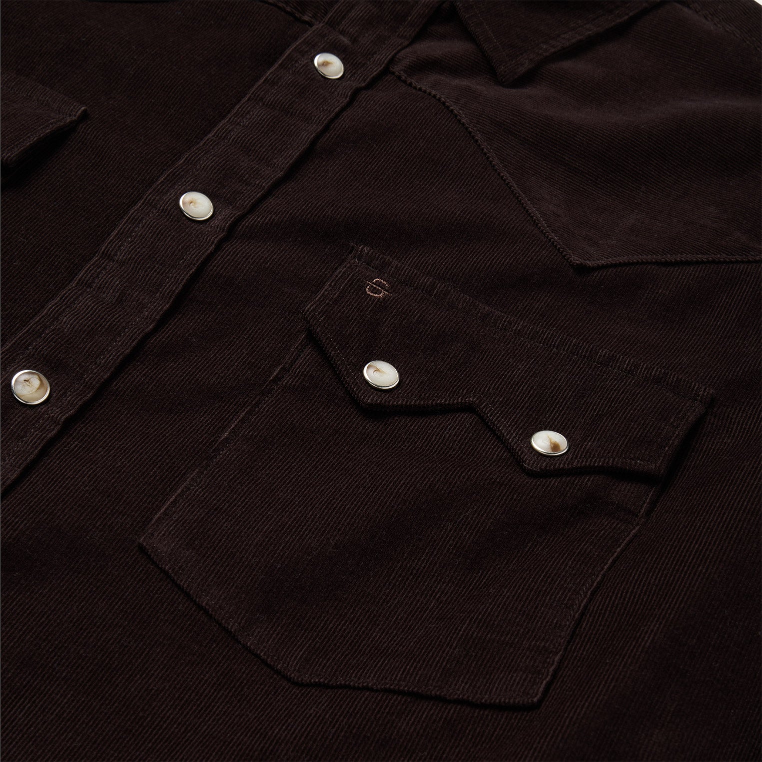 Corduroy Western Shirt Brown