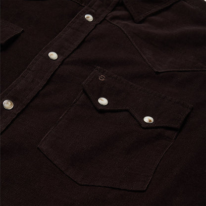 Corduroy Western Shirt Brown