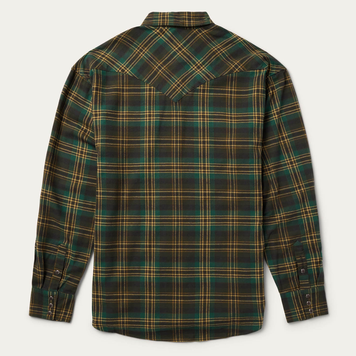 Brushed Flannel Western Shirt Green