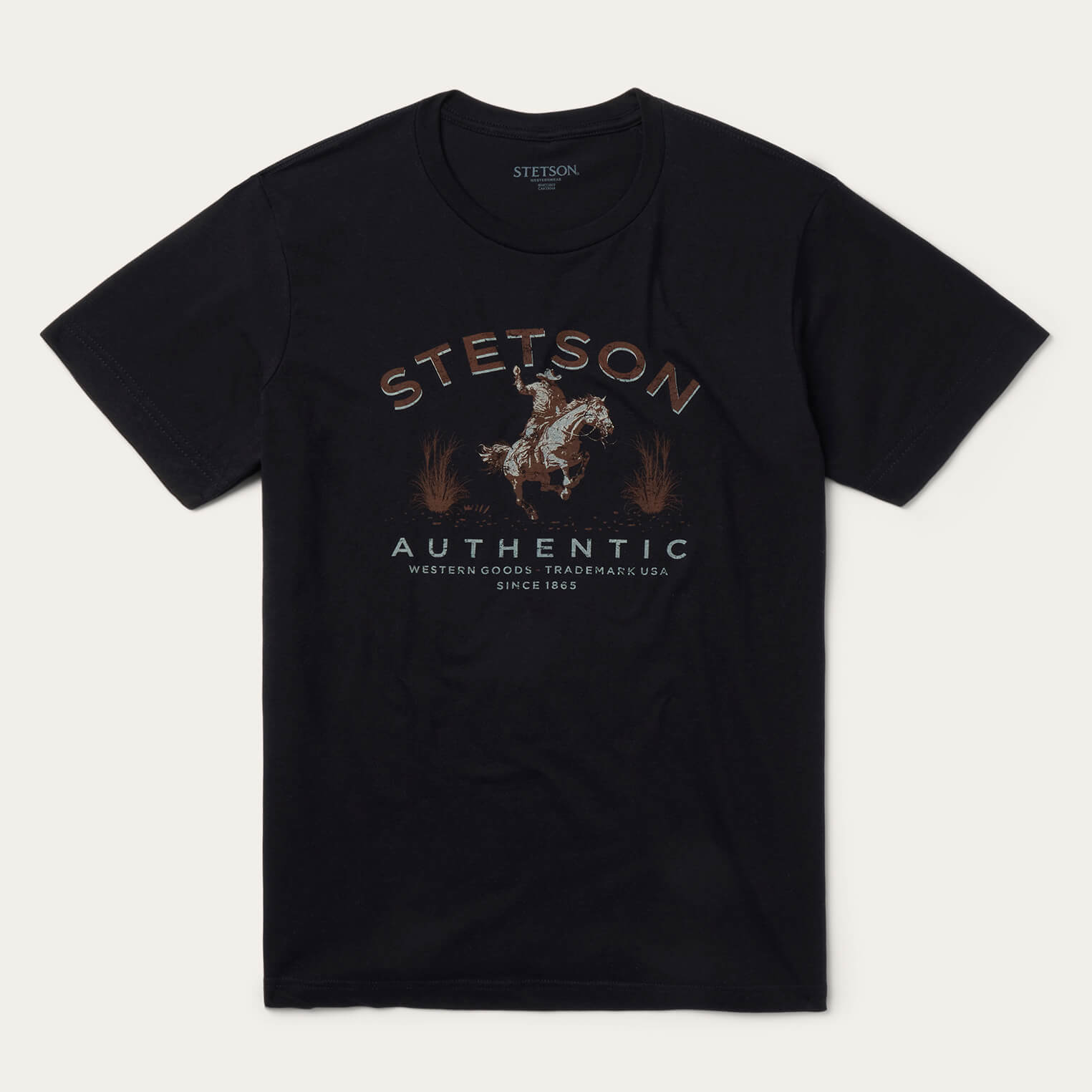 Stetson Authentic Graphic Tee Black