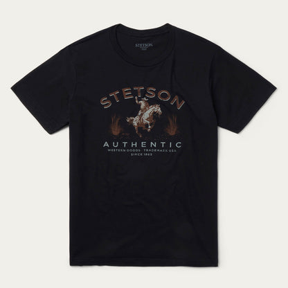 Stetson Authentic Graphic Tee Black