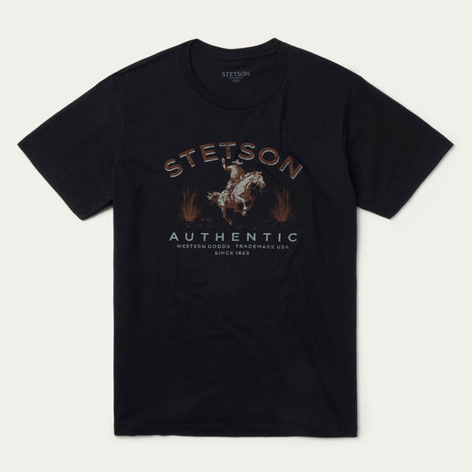 Stetson Authentic Graphic Tee Black