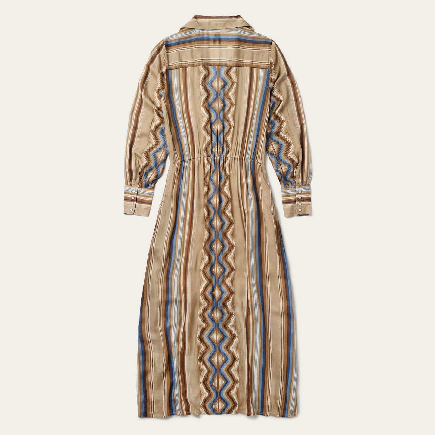 Sand Serape Print Dress Tan